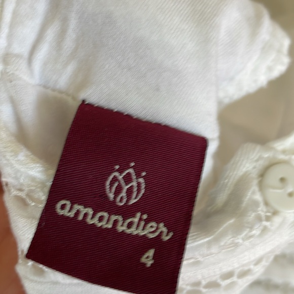 Brazilian brand Amandier size 4 white lined dress - Picture 7 of 7